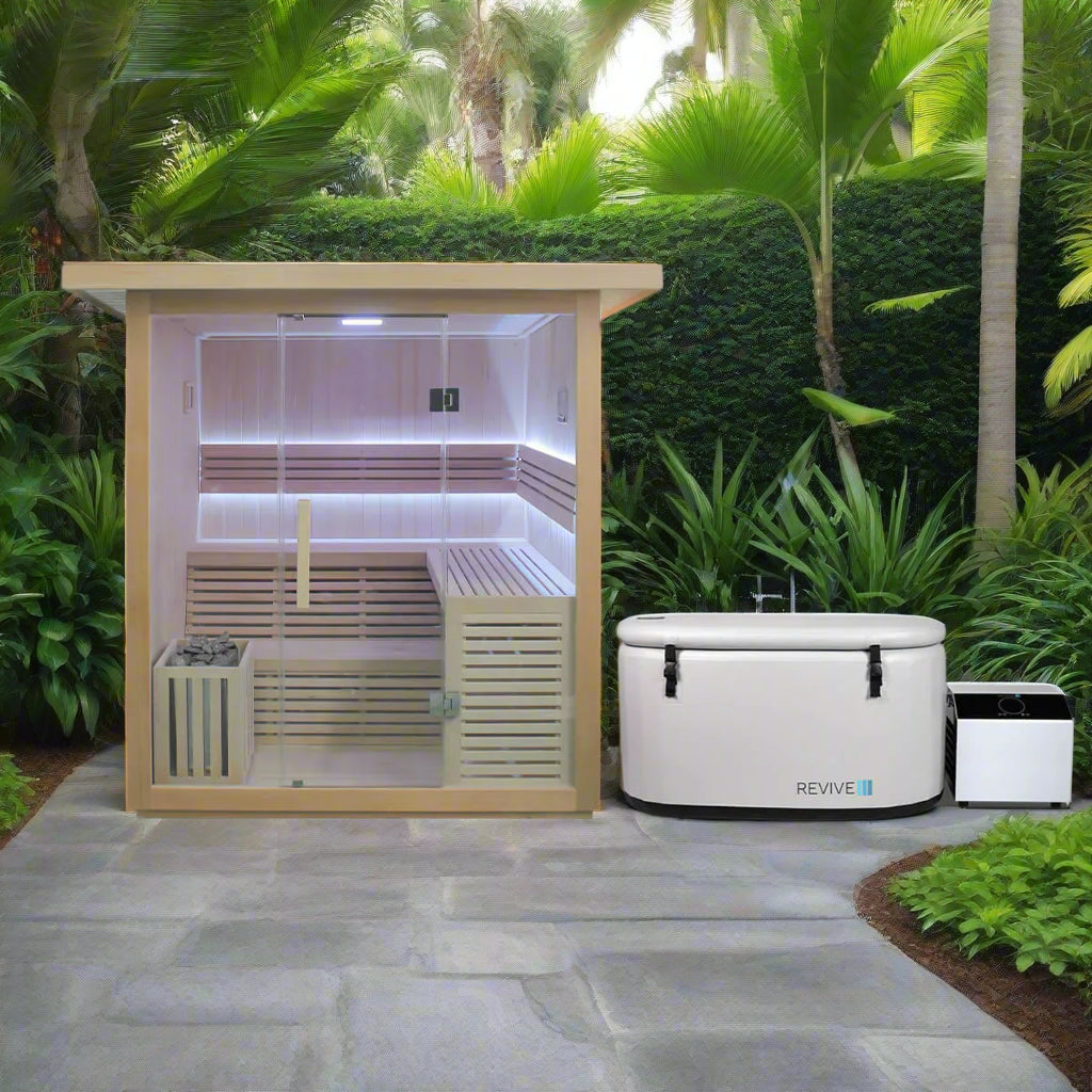 Revive 6 Person Traditional Sauna & Inflatable Plunge
