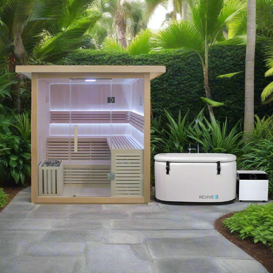 Revive 6 Person Traditional Sauna & Inflatable Plunge
