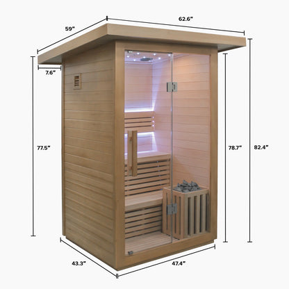 Revive 2 Person Traditional Sauna & Luxury Plunge