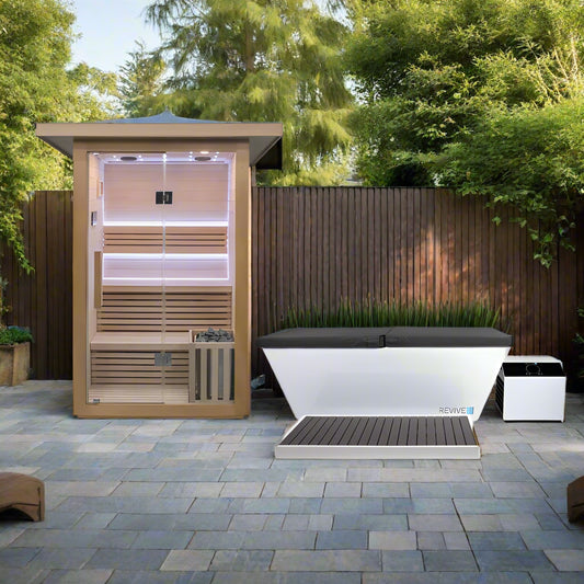 Revive 3 Person Traditional Sauna & Acrylic Plunge