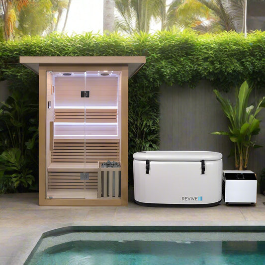 Revive 3 Person Traditional Sauna & Inflatable Plunge