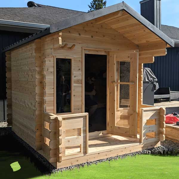 Leisurecraft CT Georgian Cabin Sauna with Porch