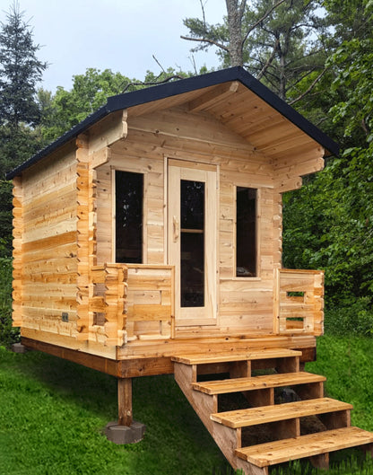 Leisurecraft CT Georgian Cabin Sauna with Porch