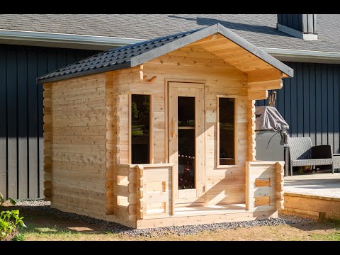 Leisurecraft CT Georgian Cabin Sauna with Porch
