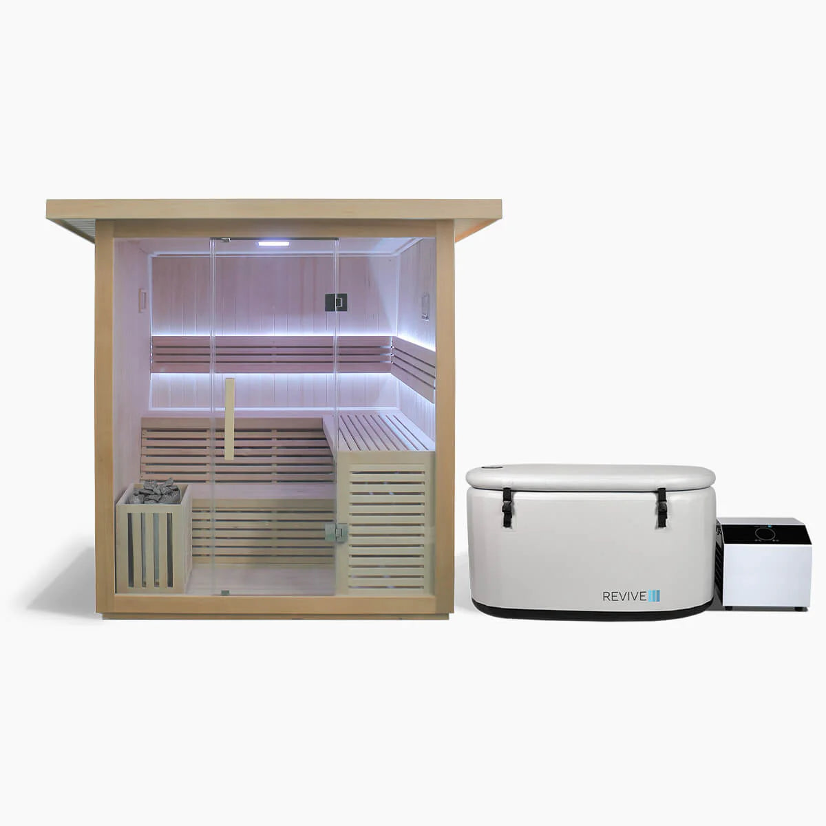 Revive 6 Person Traditional Sauna & Inflatable Plunge