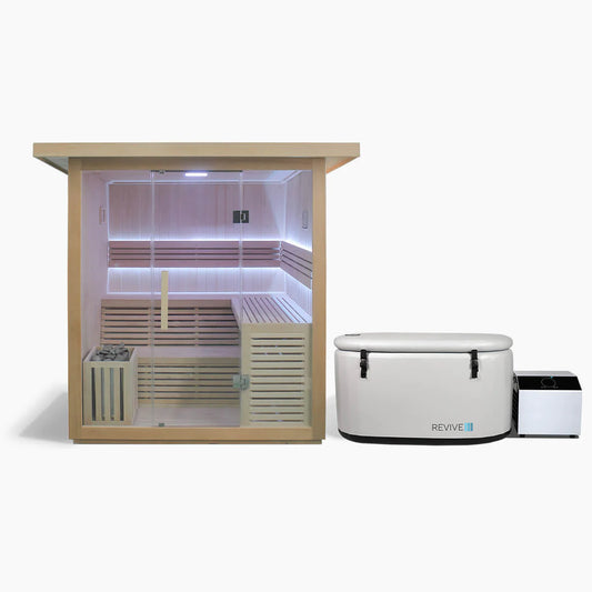 Revive 6 Person Traditional Sauna & Inflatable Plunge